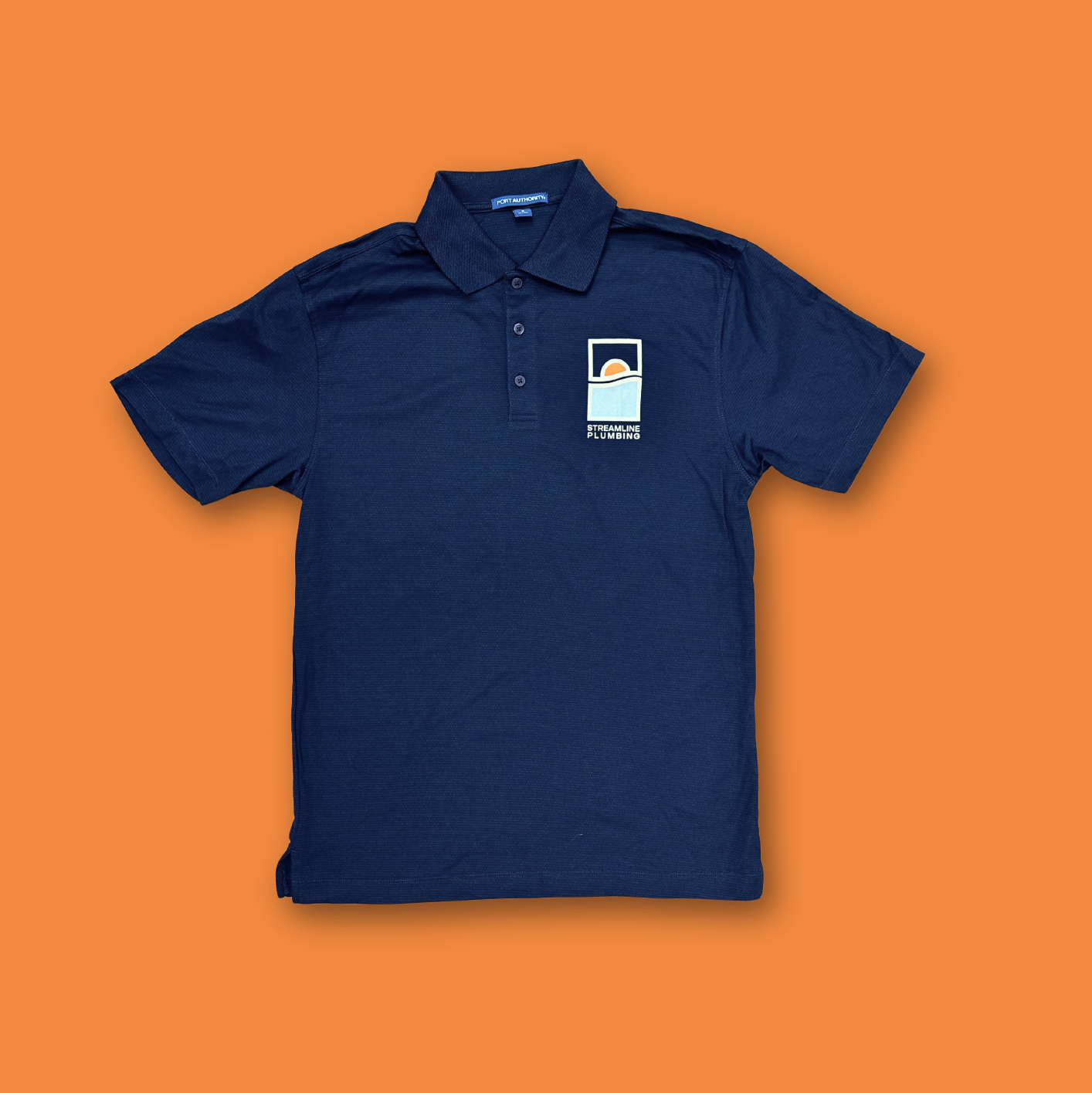 Navy Streamline Polo