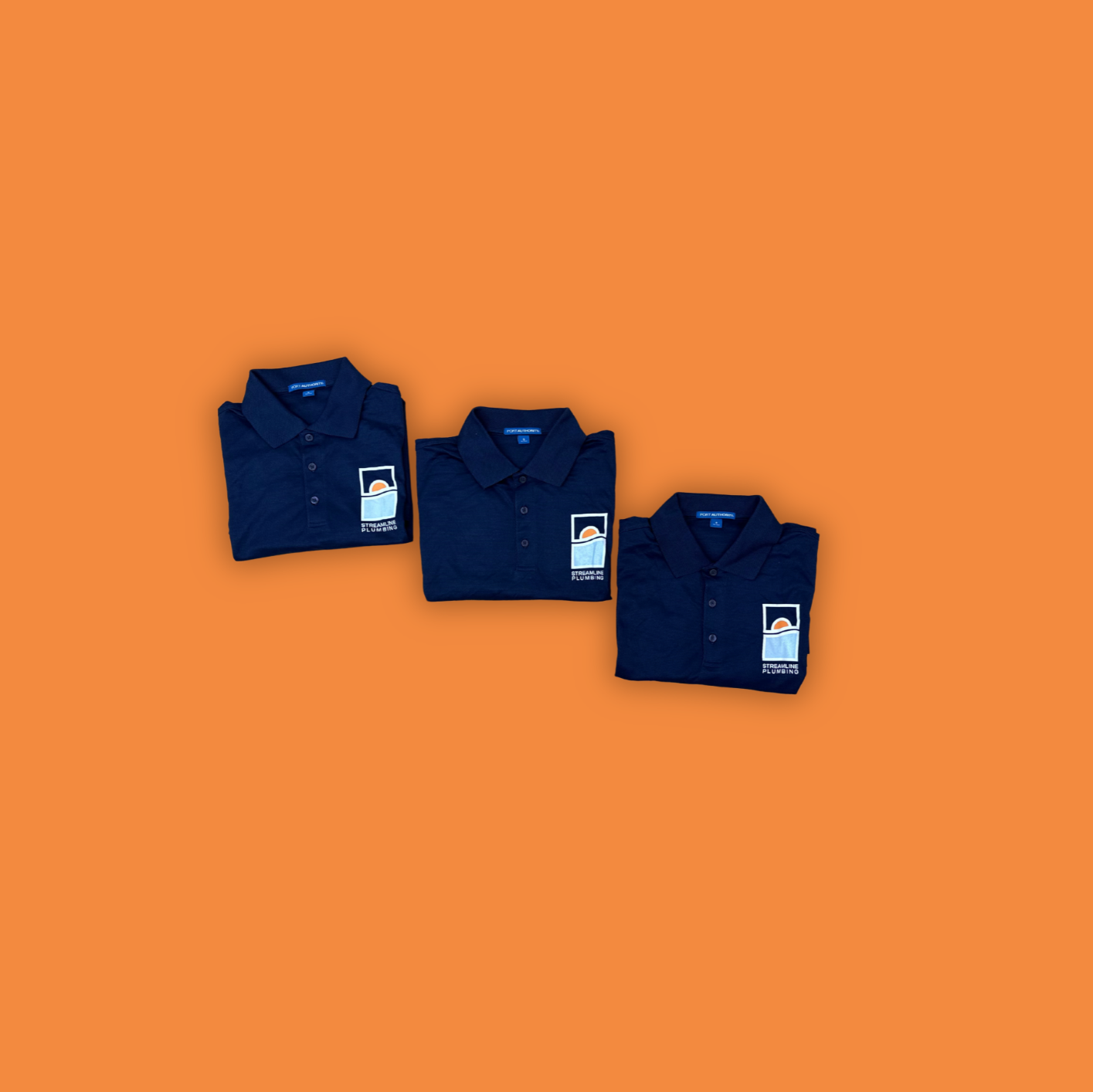 Navy Streamline Polo
