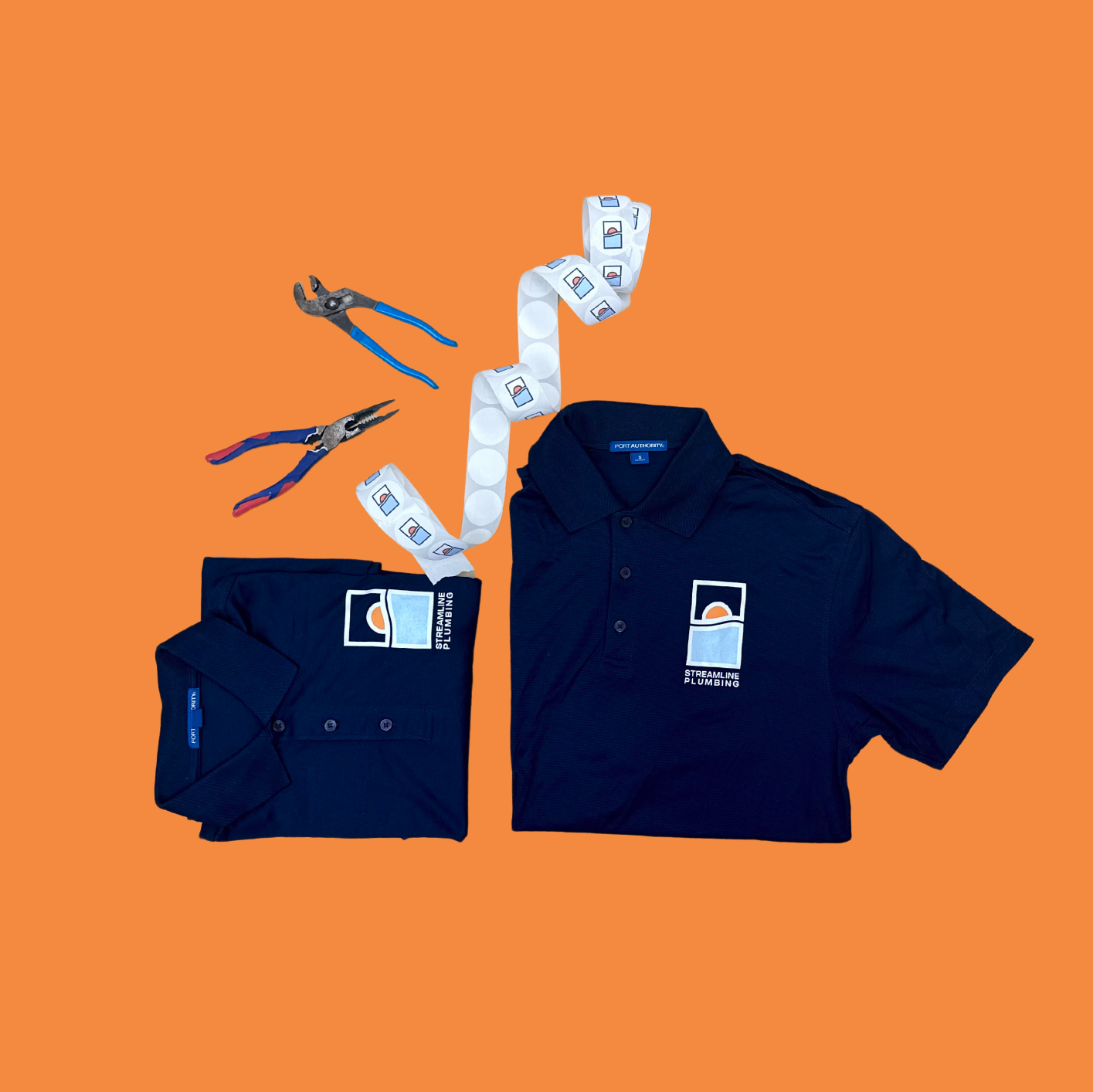 Navy Streamline Polo